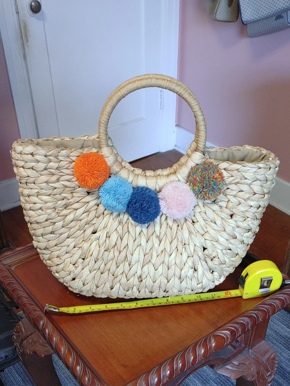 Straw Woven Beach Bag